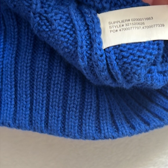 Polo Ralph Lauren Crew Neck Royal Blue Knit Sweater Yellow Logo 4T - Picture 4 of 6